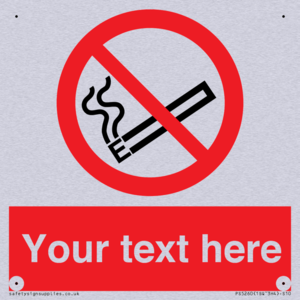 Custom No E-cigarettes / Vaping Sign
